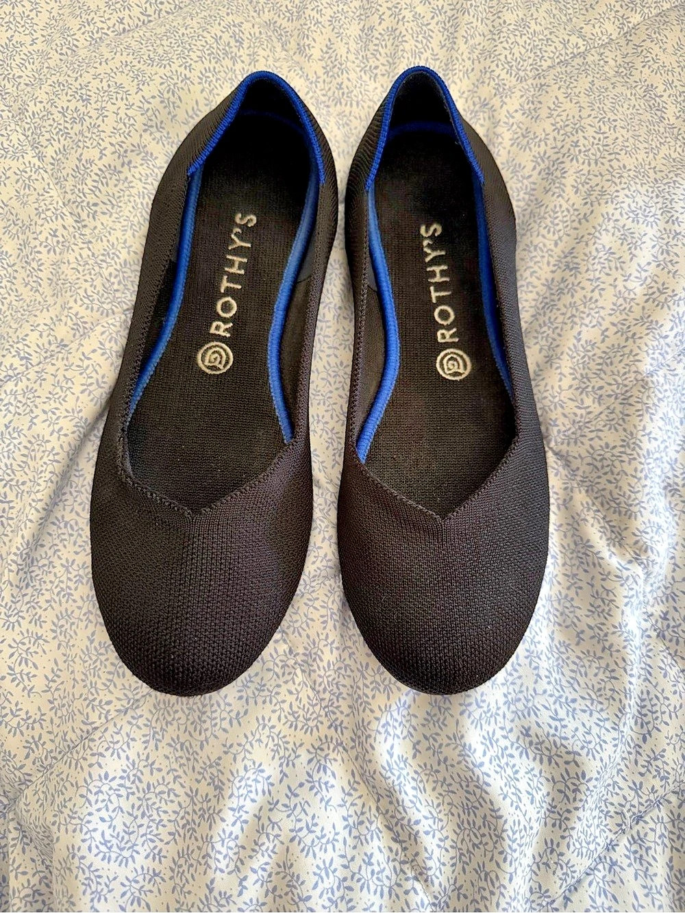 Rothy's round toe Black Flats